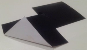PAPIER DO ORIGAMI 9X9 JEDNOSTRONNIE BARWIONY CZARNO-BIAŁY 50 SZT. 120G.